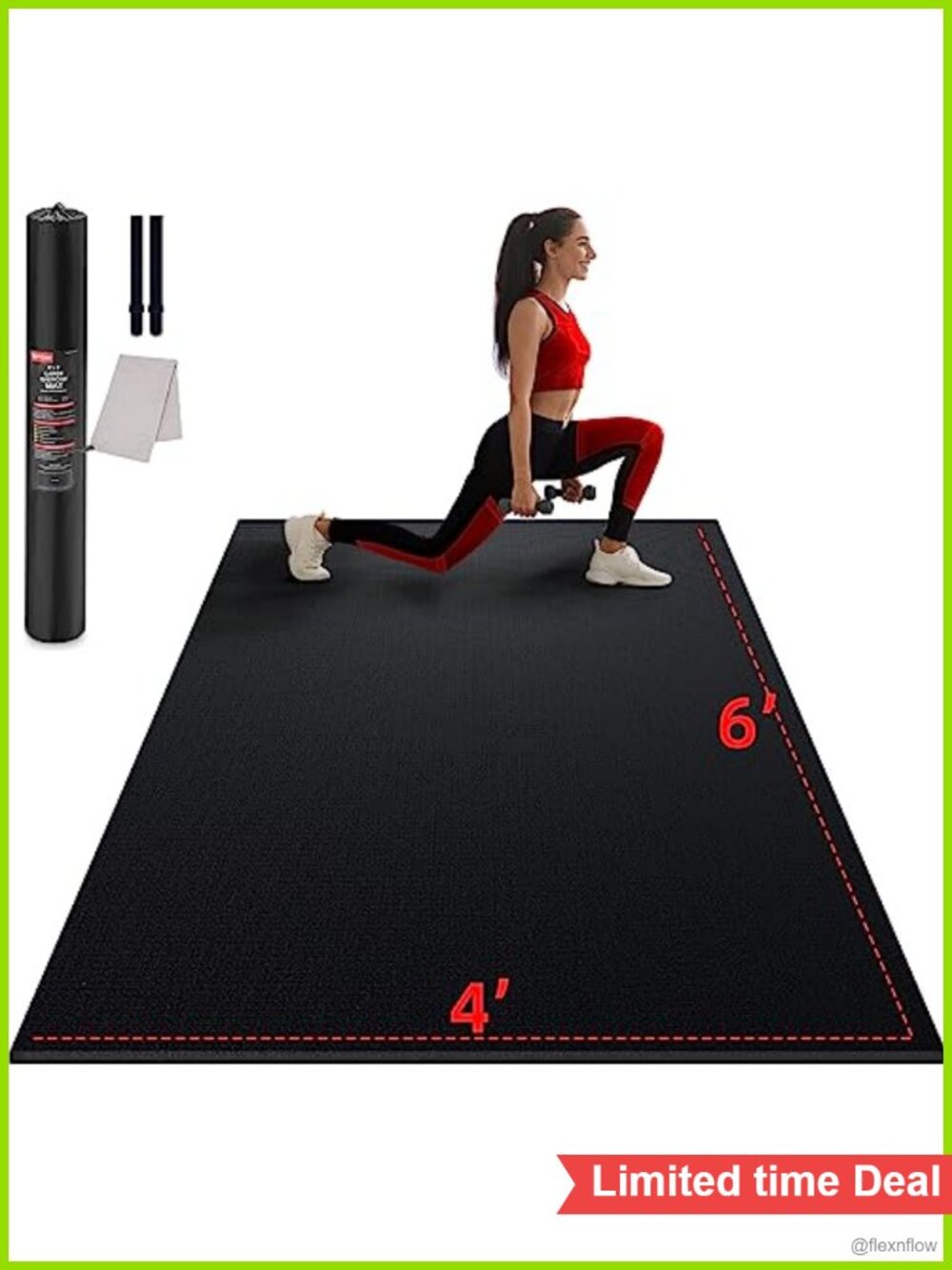 Large Exercise Mat for Home Workouts Heavy Duty Non Slip